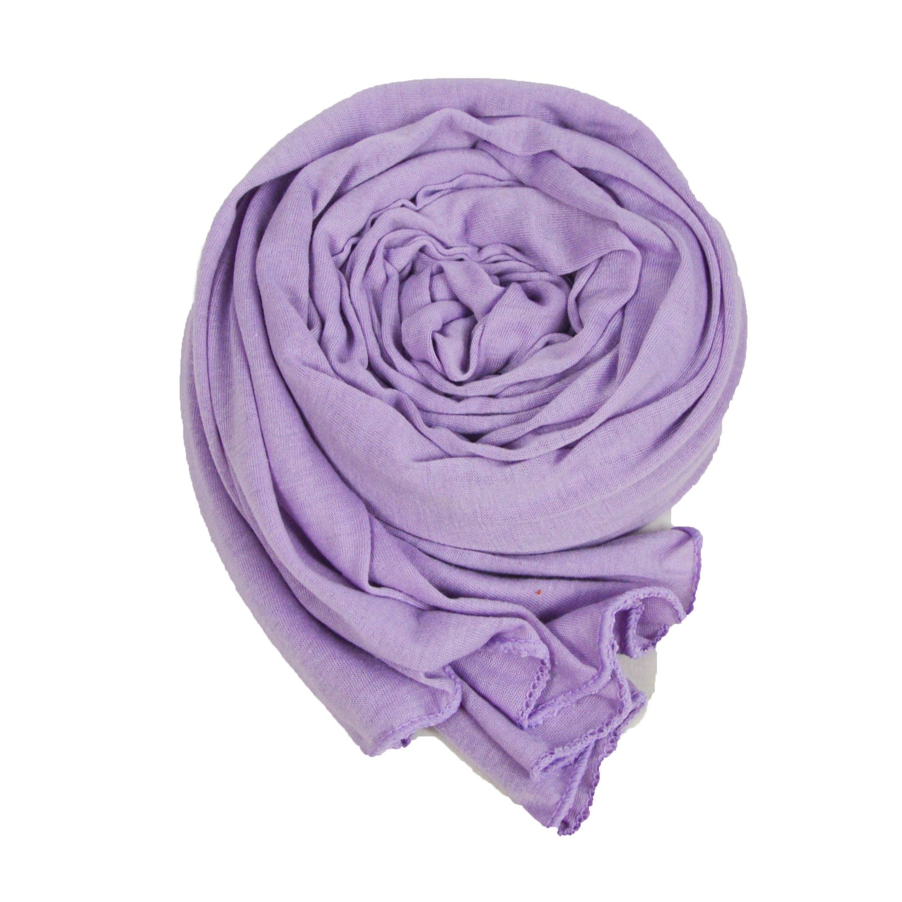 YS007 Gorro con bufanda de color liso modal