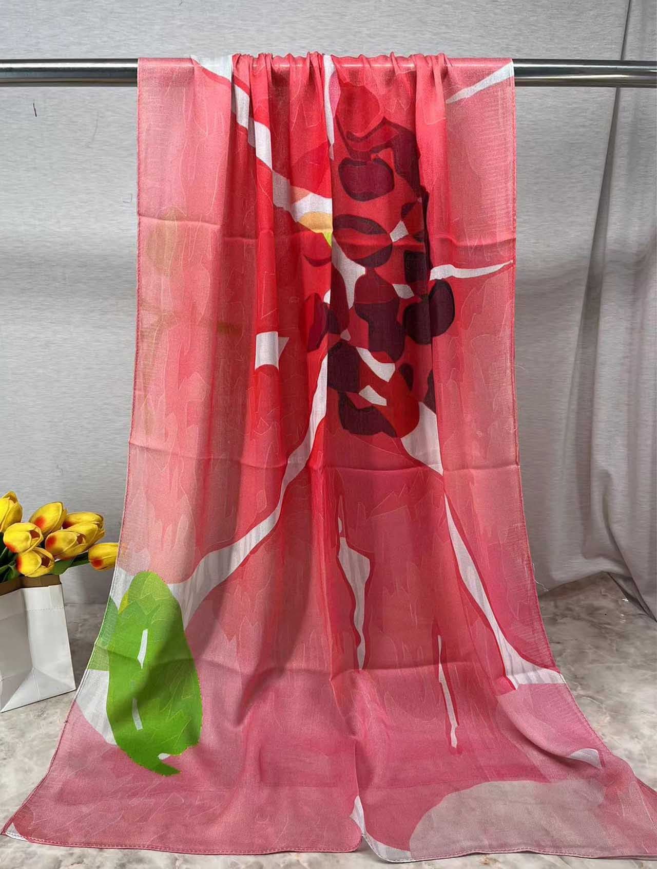 MYE001 Watercolor Modal Cotton Digital Print Scarf