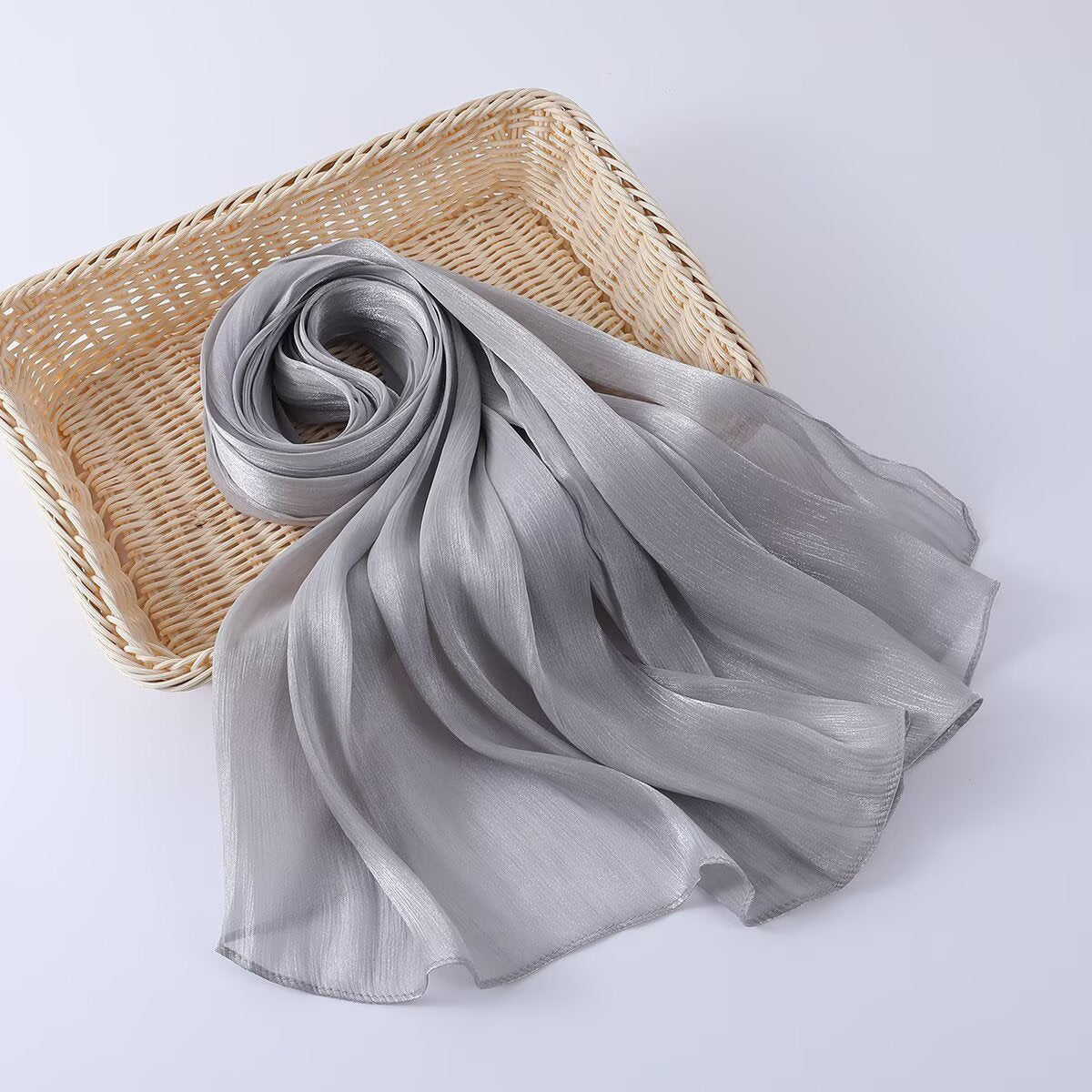 G690 Bright silk fabric breathable cool hijab