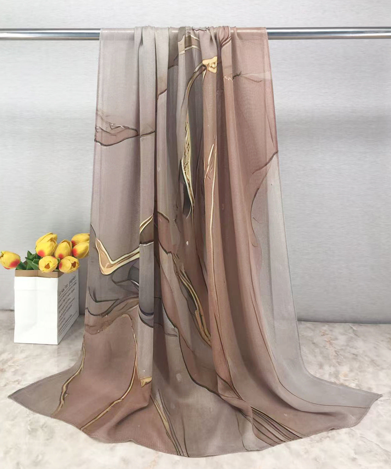 MYE001 Watercolor Modal Cotton Digital Print Scarf