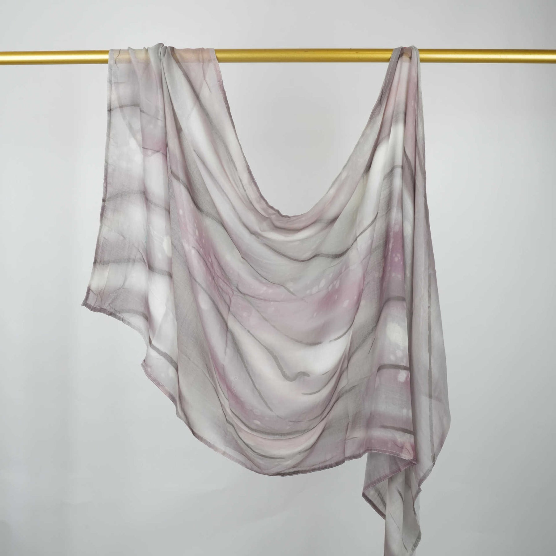 BF007 Polyester-cotton tie-dye watercolor hijab