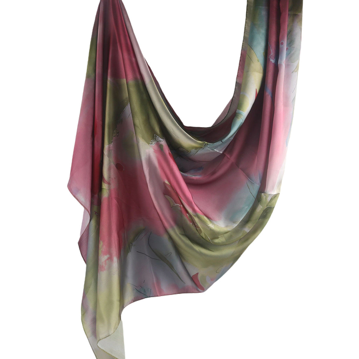 WJ003 Silk printed hijab