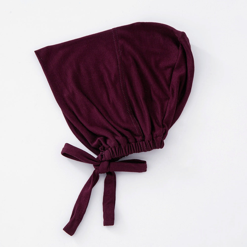 WJA351 Modal elastic adjustable solid color small hat cap - MinYang Fashion Apparel Accessory Manufacturer