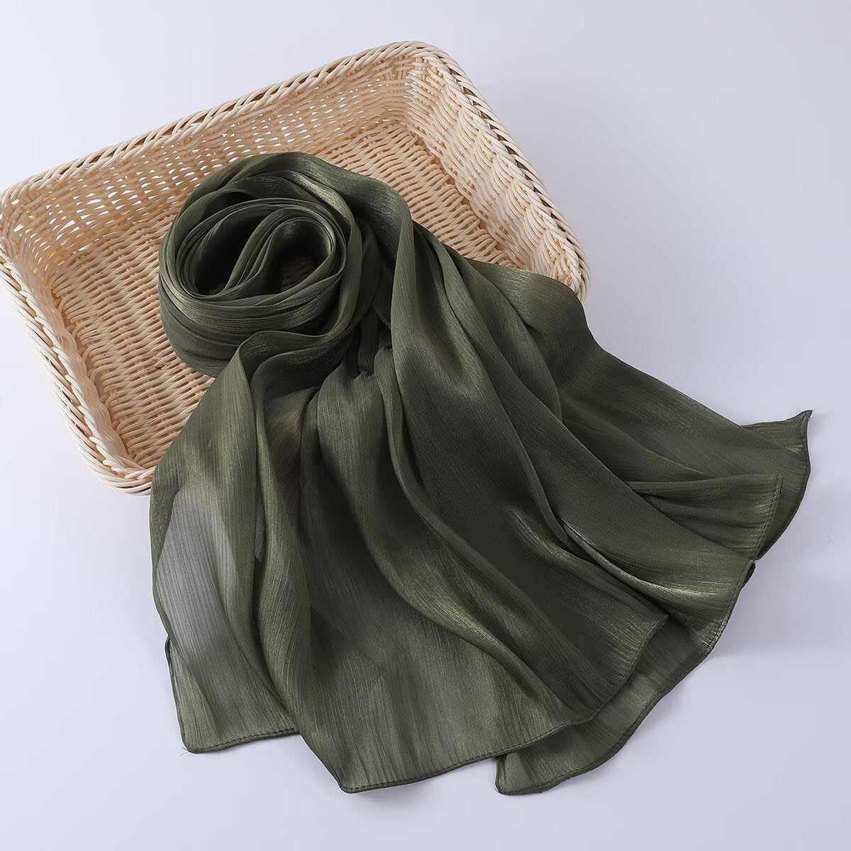 G690 Bright silk fabric breathable cool hijab