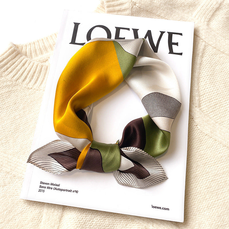 53 Silk Square Scarf 53*53cm Printed ribbon scarf