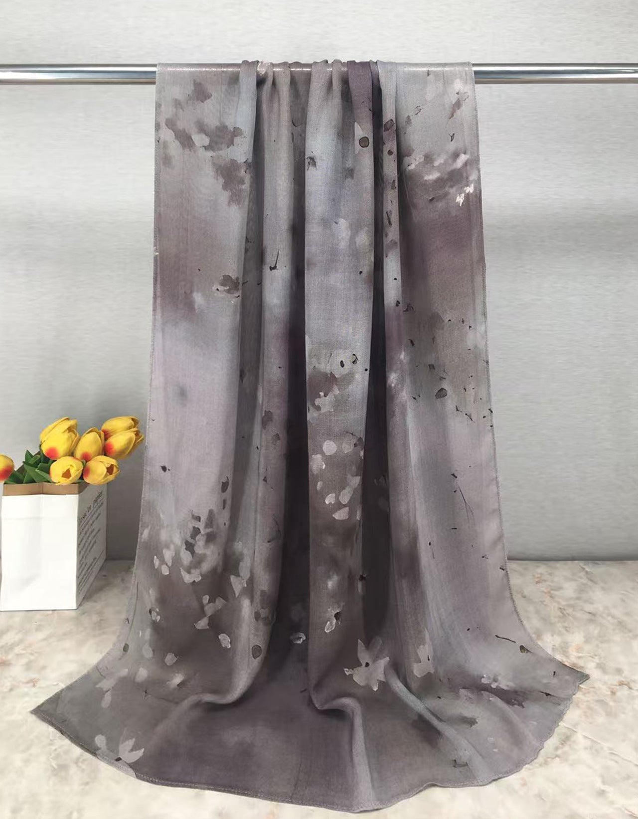 MYE001 Watercolor Modal Cotton Digital Print Scarf