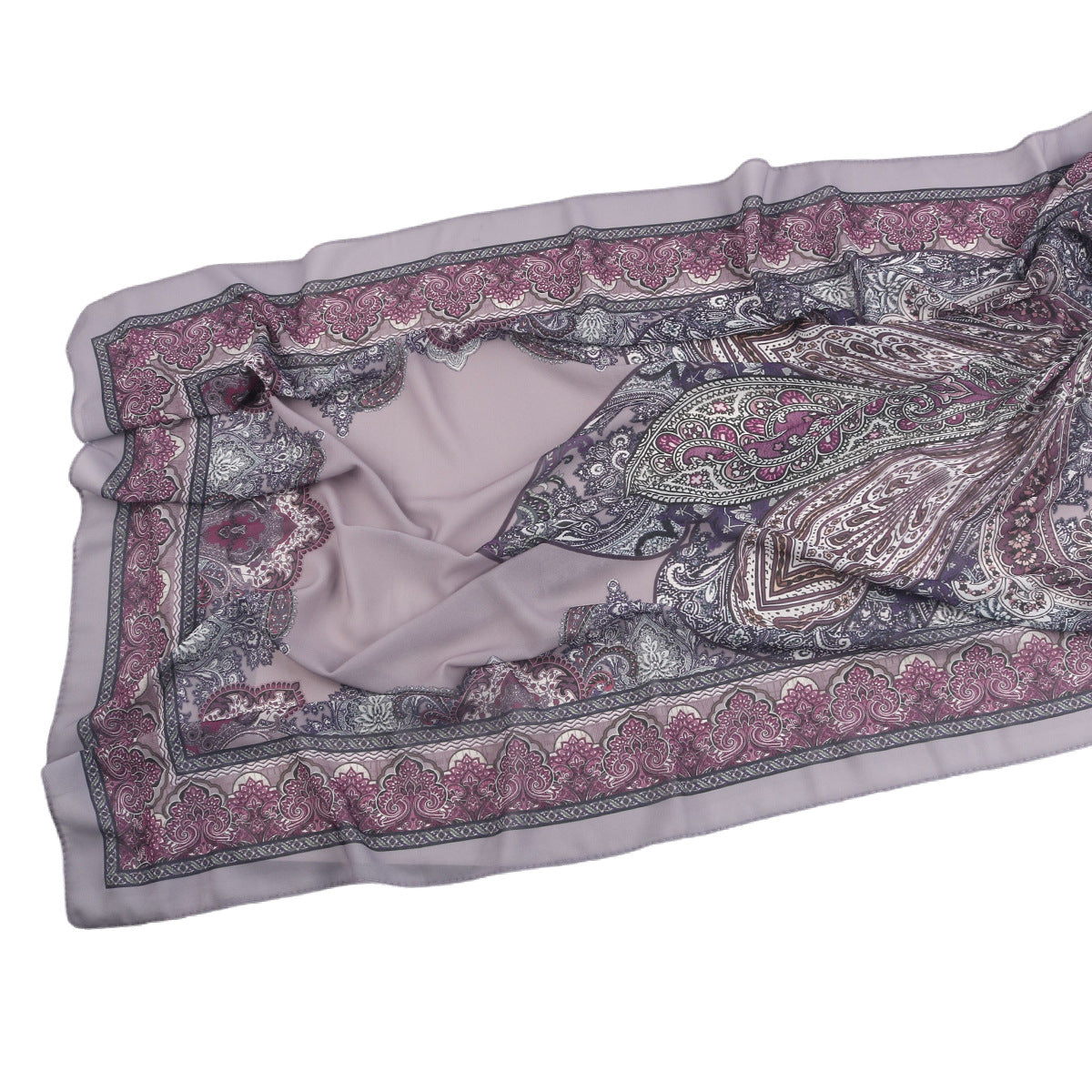 wj054 Printed breathable soft hijab