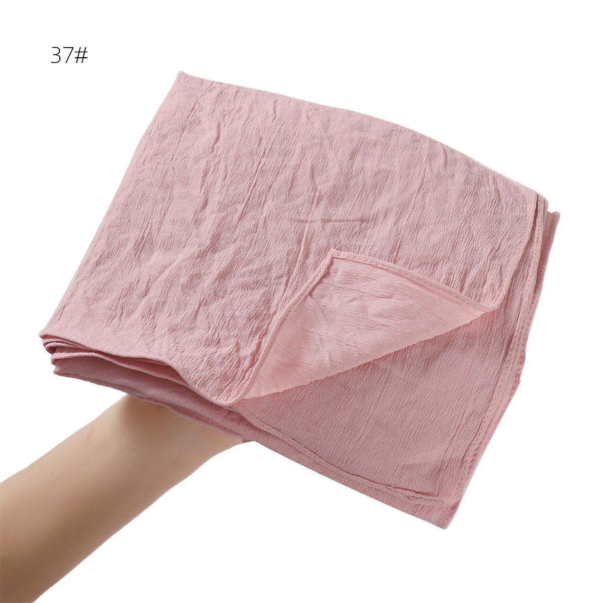 YZ198 Natural wrinkle soft long scarf solid color women's shawl