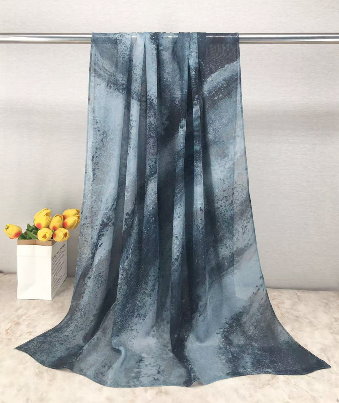 MYE001 Watercolor Modal Cotton Digital Print Scarf