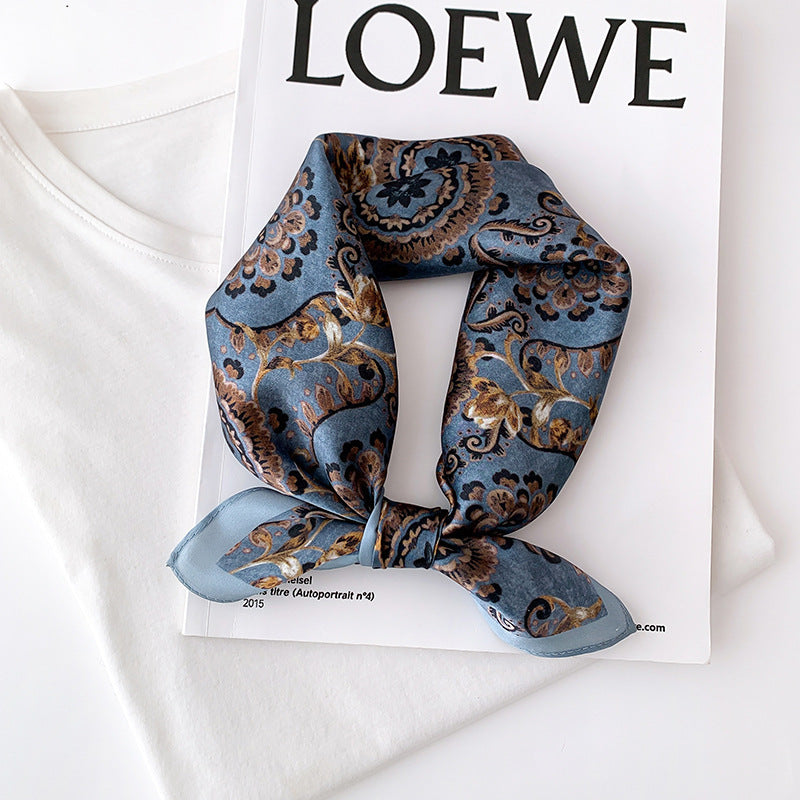 53 Silk Square Scarf 53*53cm Printed ribbon scarf