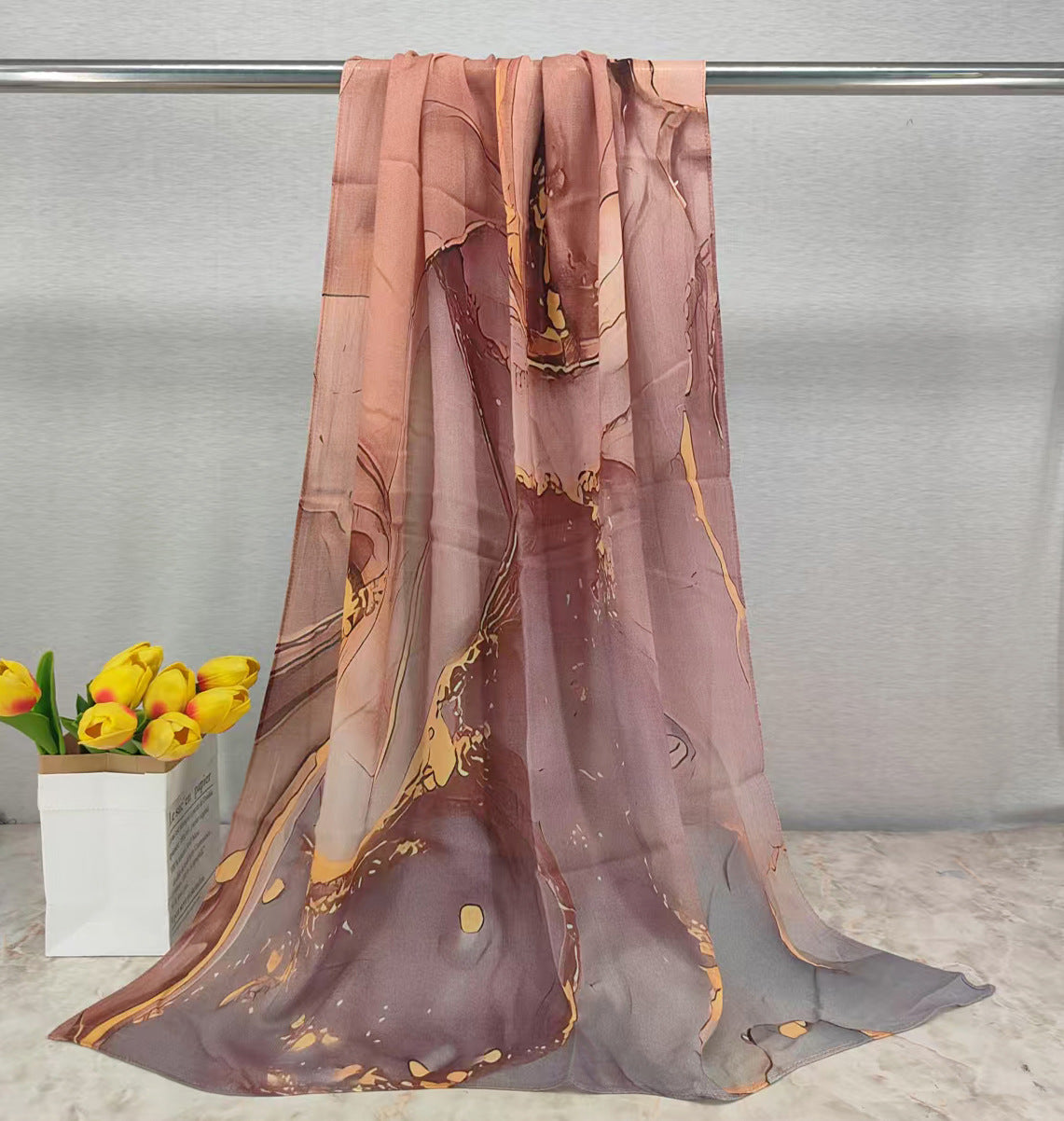 MYE001 Watercolor Modal Cotton Digital Print Scarf