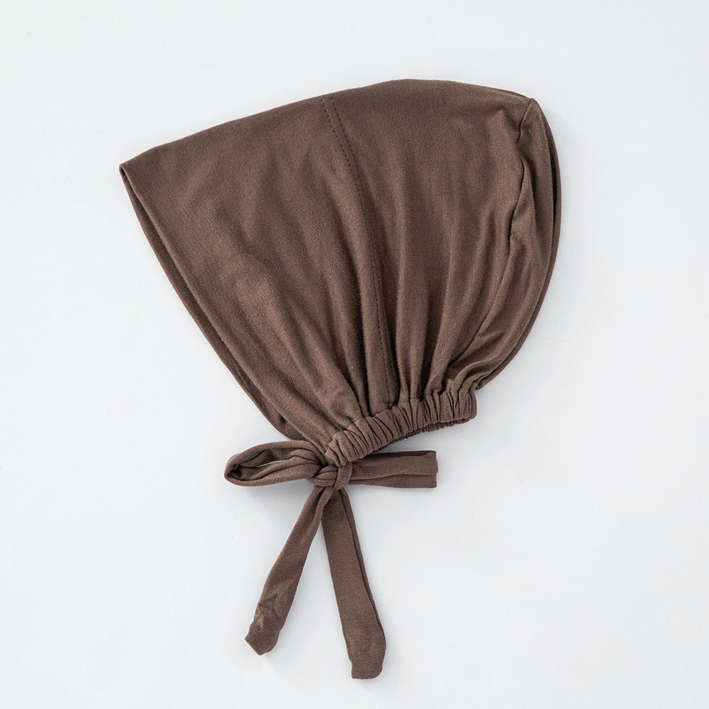 WJA351 Modal elastic adjustable solid color small hat cap - MinYang Fashion Apparel Accessory Manufacturer
