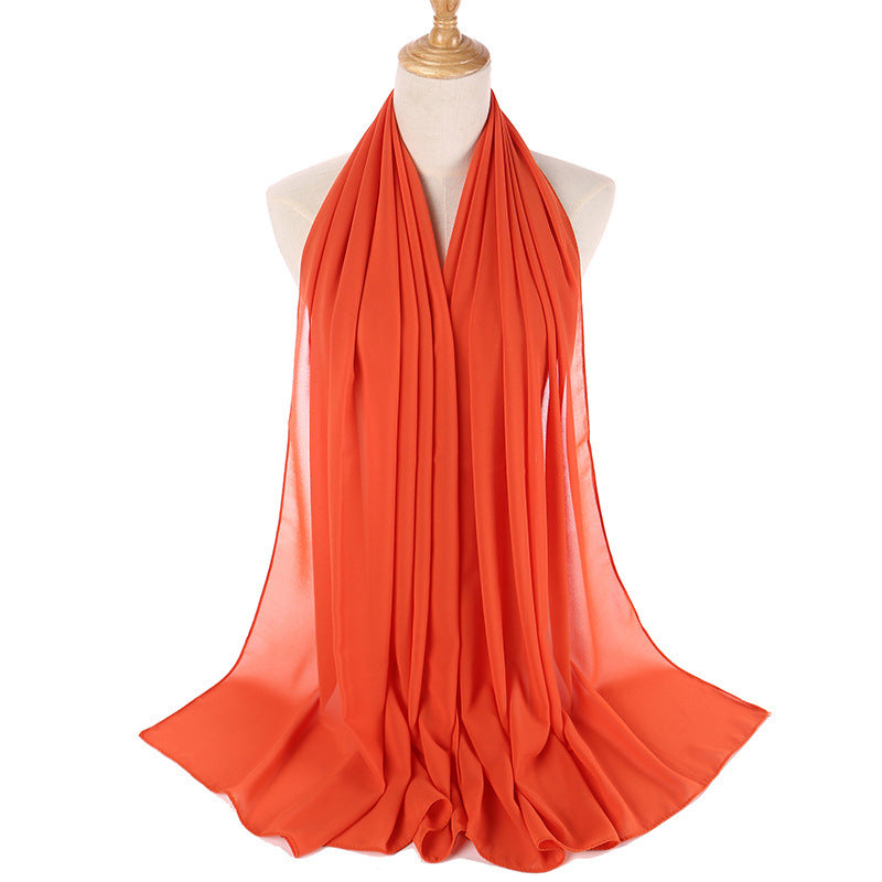 MSL006 Women's pearl chiffon bubble headscarf scarf - MinYang Fashion Apparel Accessory Manufacturer