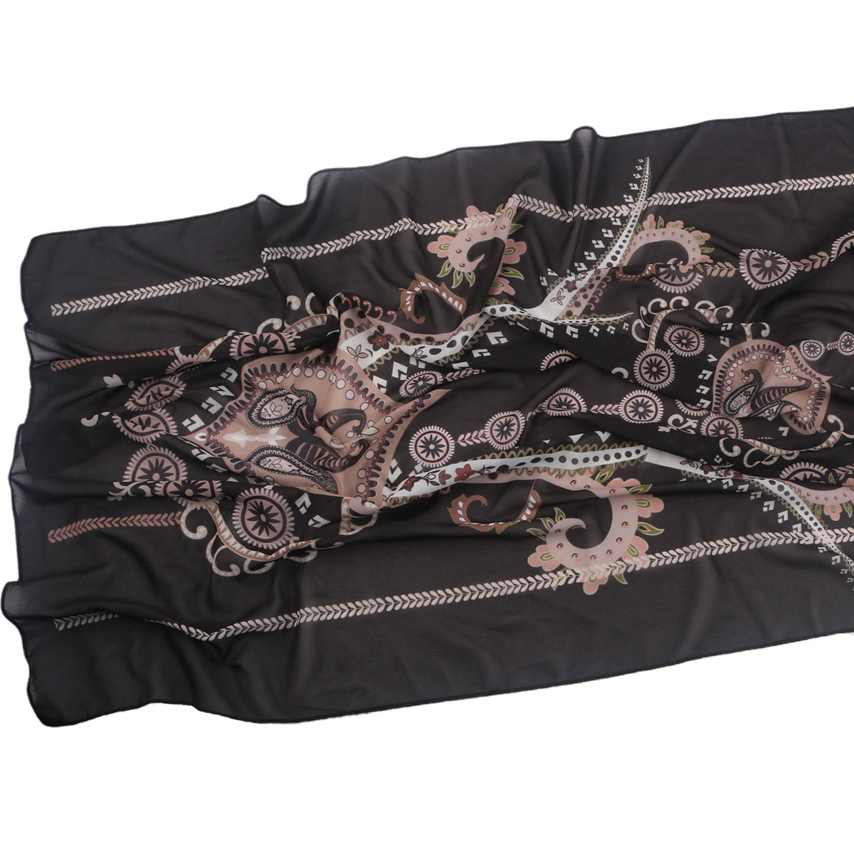 wj054 Printed breathable soft hijab