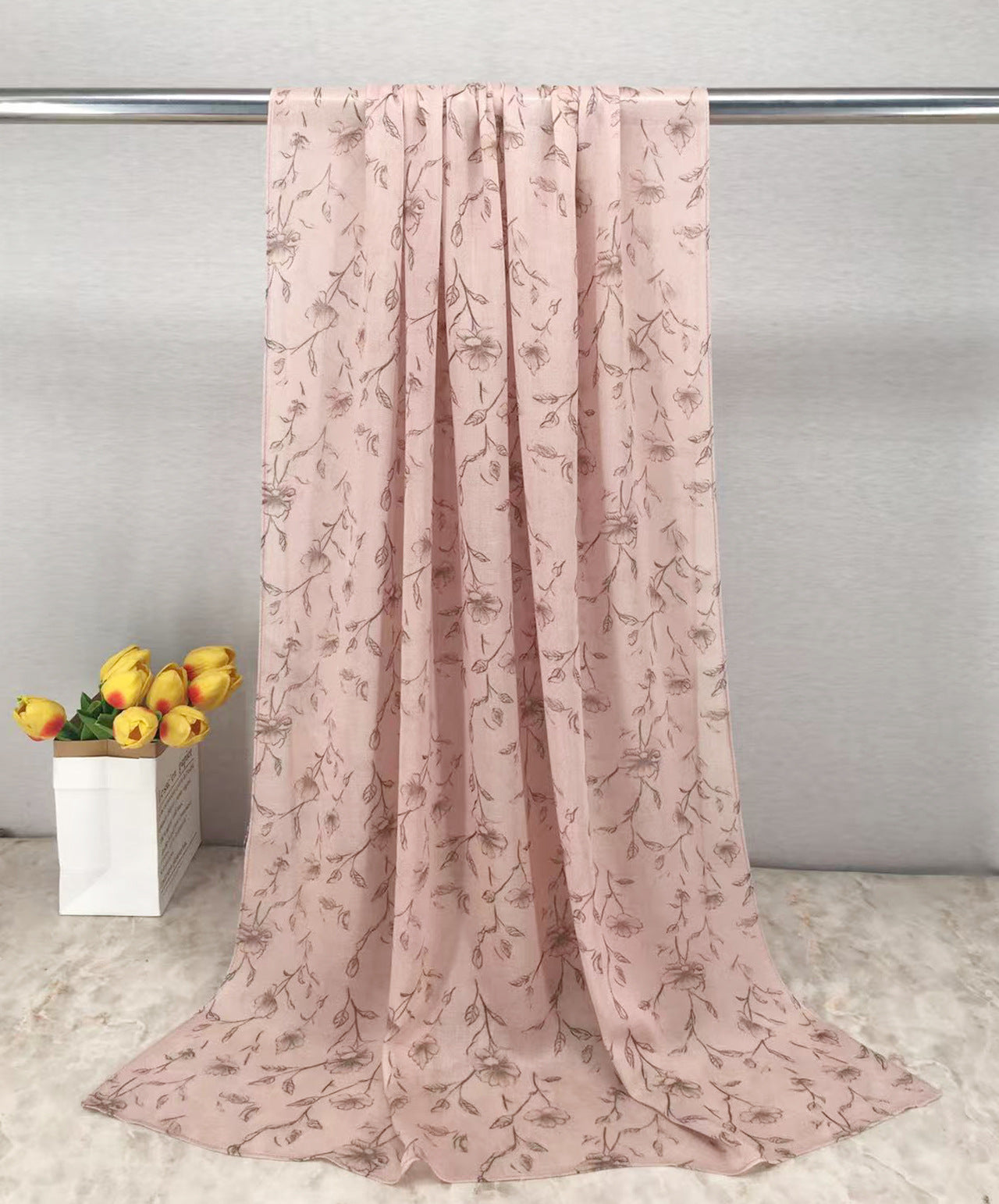 MYE001 Watercolor Modal Cotton Digital Print Scarf