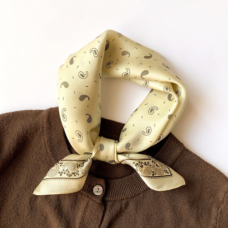 53 Silk Square Scarf 53*53cm Printed ribbon scarf