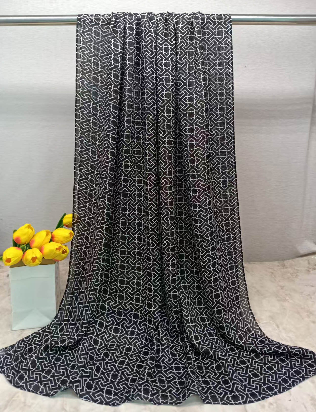 MYE001 Watercolor Modal Cotton Digital Print Scarf