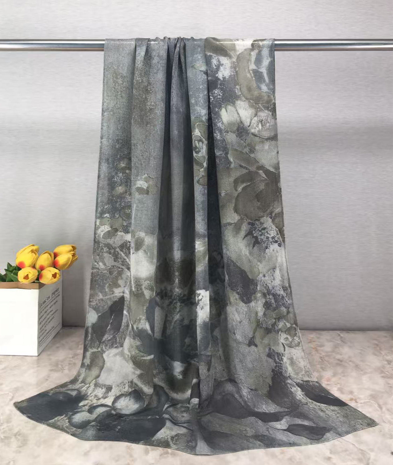 MYE001 Watercolor Modal Cotton Digital Print Scarf