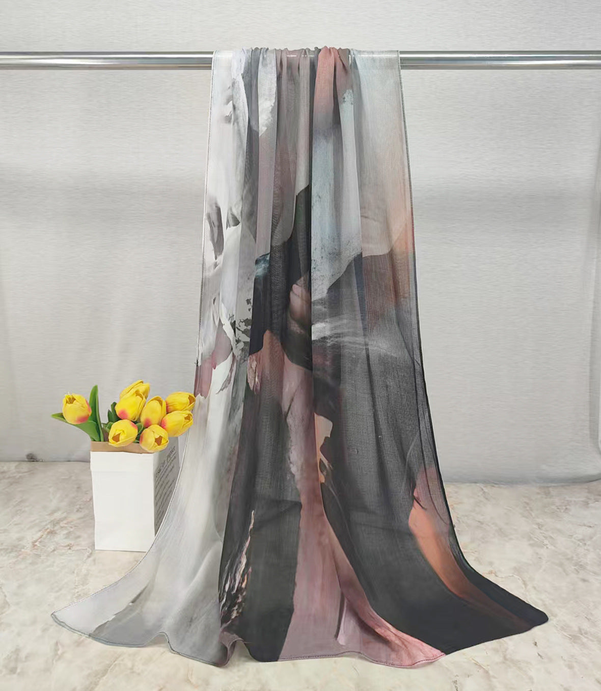 MYE001 Watercolor Modal Cotton Digital Print Scarf
