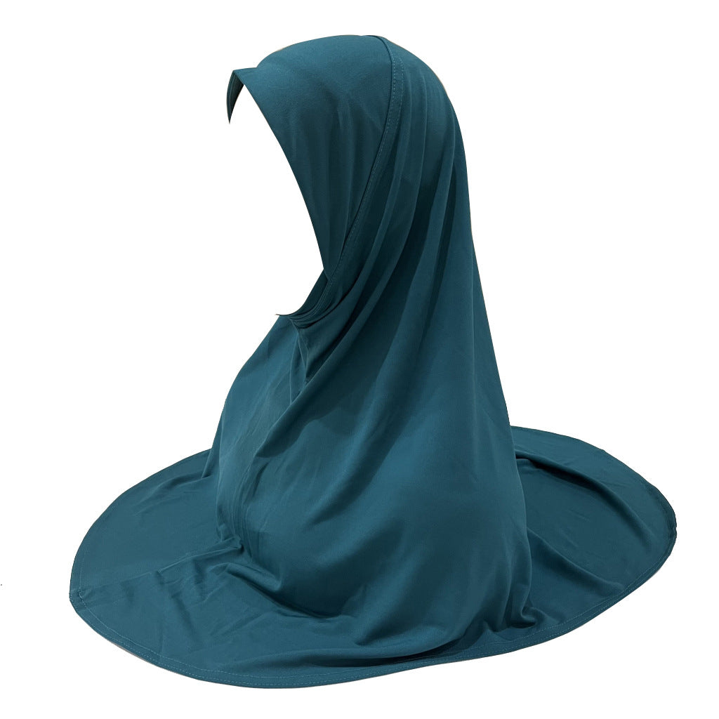 H302 High Fabric Slim The Face Instant Hijab 8-18 Years Old Size M Child