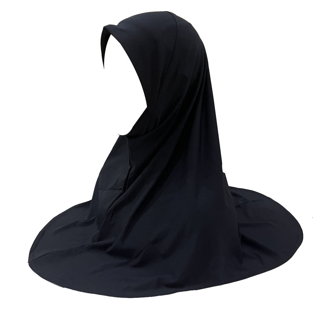 H302 High Fabric Slim The Face Instant Hijab 8-18 Years Old Size M Child