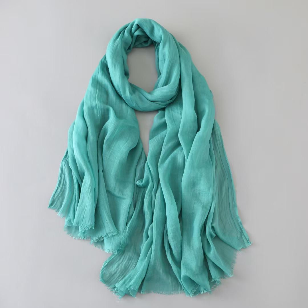 SS001 80s polyester-cotton printed hijab