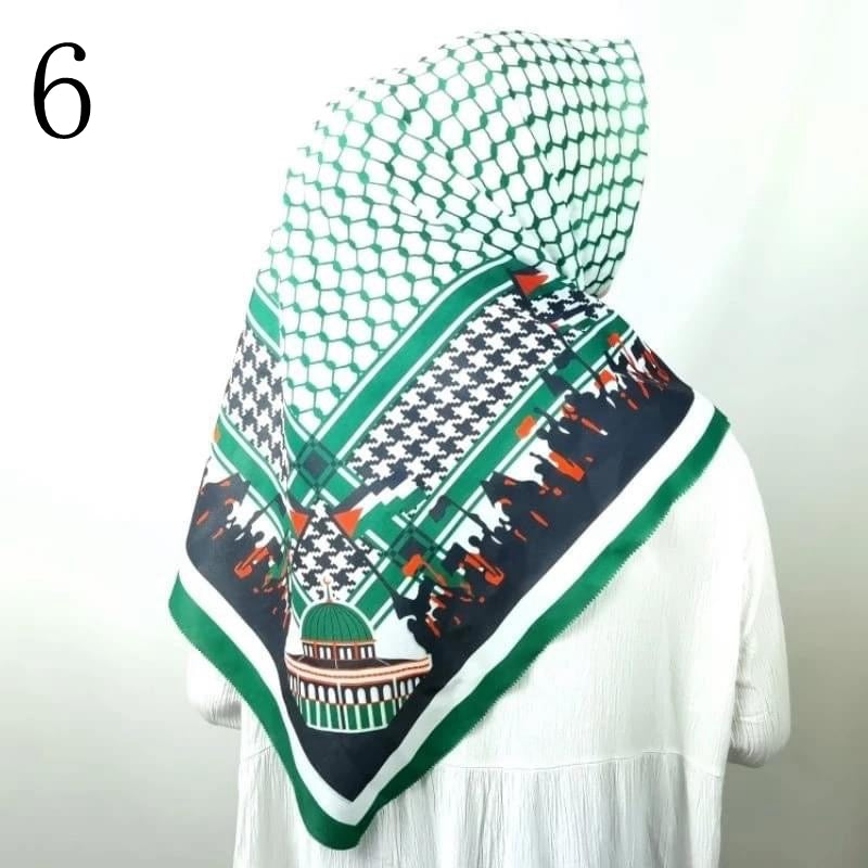 BDMY08 Kuffiyeh cuadrado estampado palestino