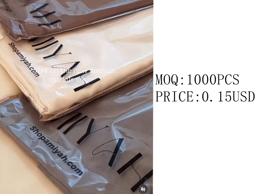 002 Custom label opp bag sewing label paper tag make your own hijab - MOQ:500 - MinYang Fashion Apparel Accessory Manufacturer
