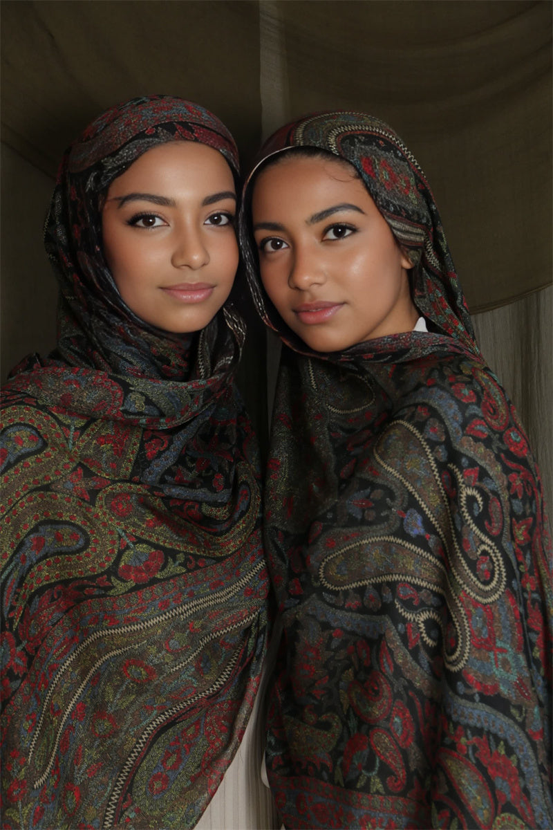 MY089 Ethnic style tudung print hijab/scarf polyester - MinYang Fashion Apparel Accessory Manufacturer