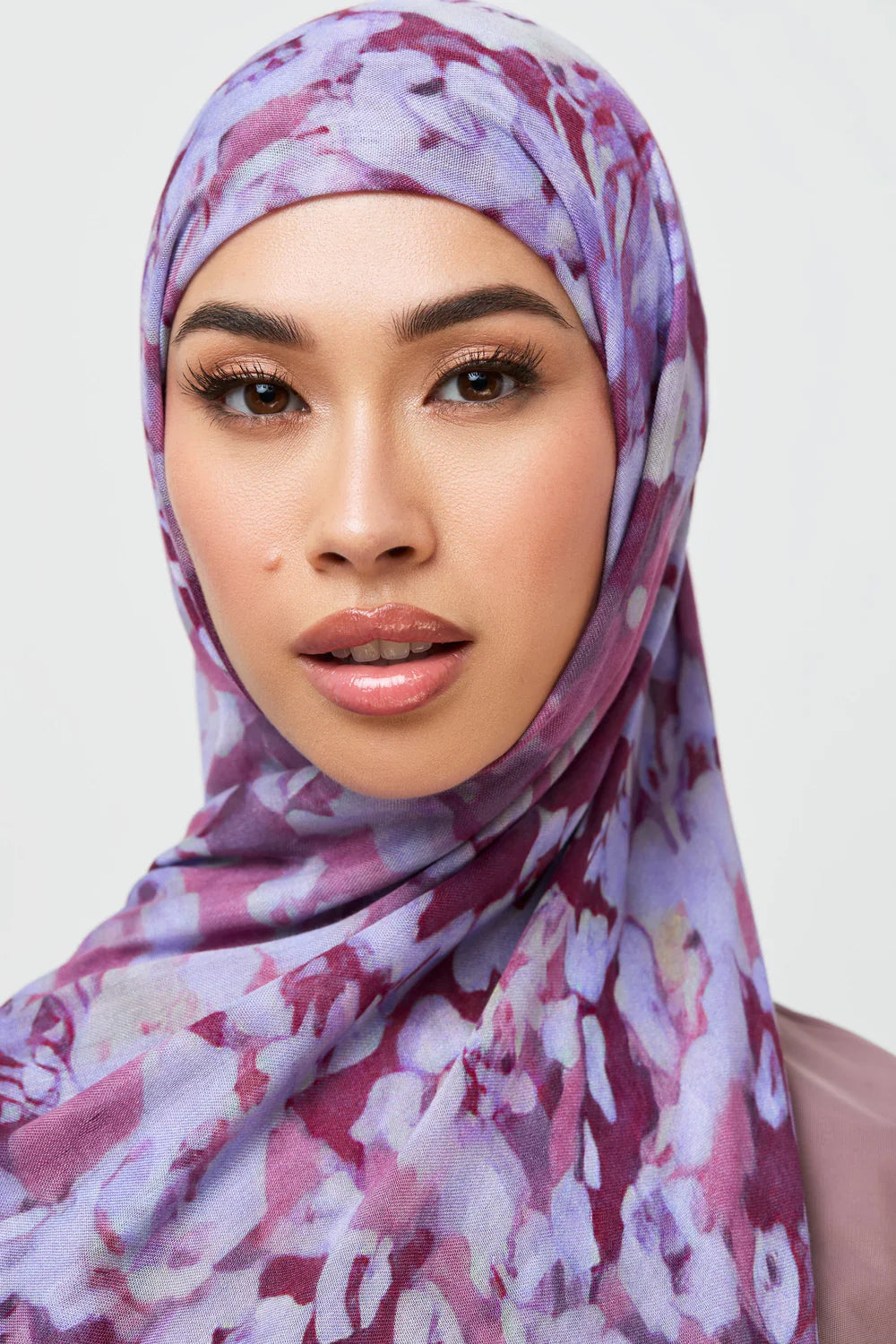 MY063 Hijab - Lavender Bloom hijab hijab/tudung printed scarf printed sacrf printed hijab - MinYang Fashion Apparel Accessory Manufacturer