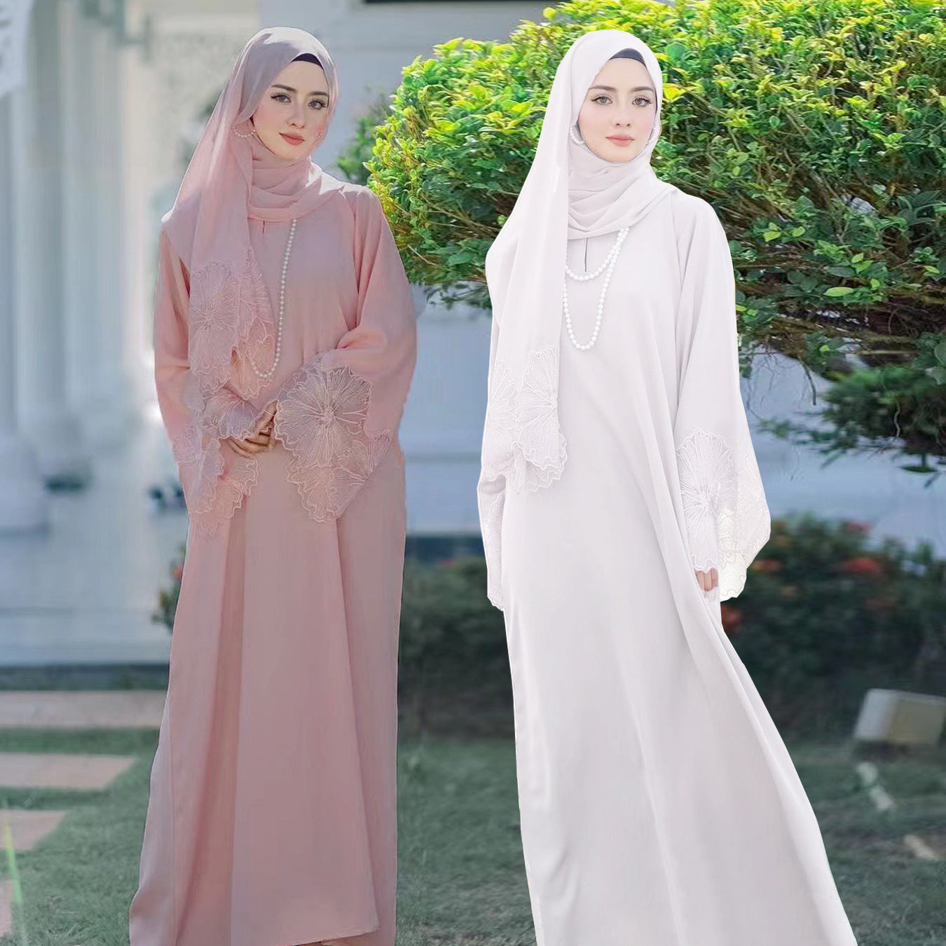 M189-4 Four-color Middle East foreign trade cross-border women's clothing Muslim women's robes Malay Indonesian dress with headscarf