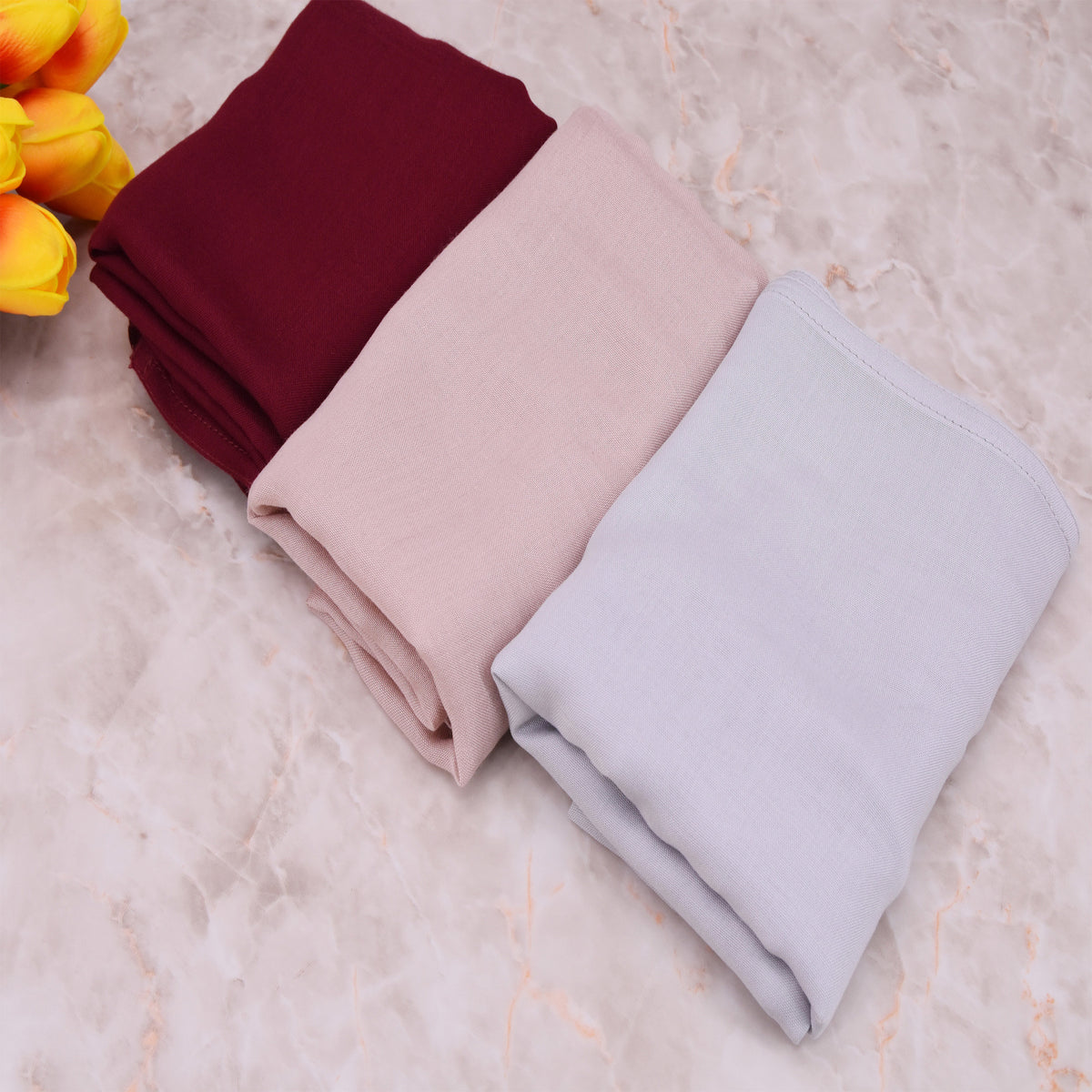 HY001 High Quality Modal Cotton Hijab 70X180CM Double Stitch 61 Colors