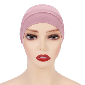 MSL009  plain Mercerized cotton under cap turban  instant hijab