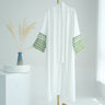 White + brown embroidery thread