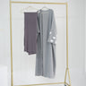 Grey+chiffon headscarf