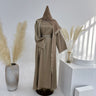 Khaki+Inner wear + two crystal chains + color matching hijab