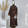 brown+Inner wear + two crystal chains + color matching hijab