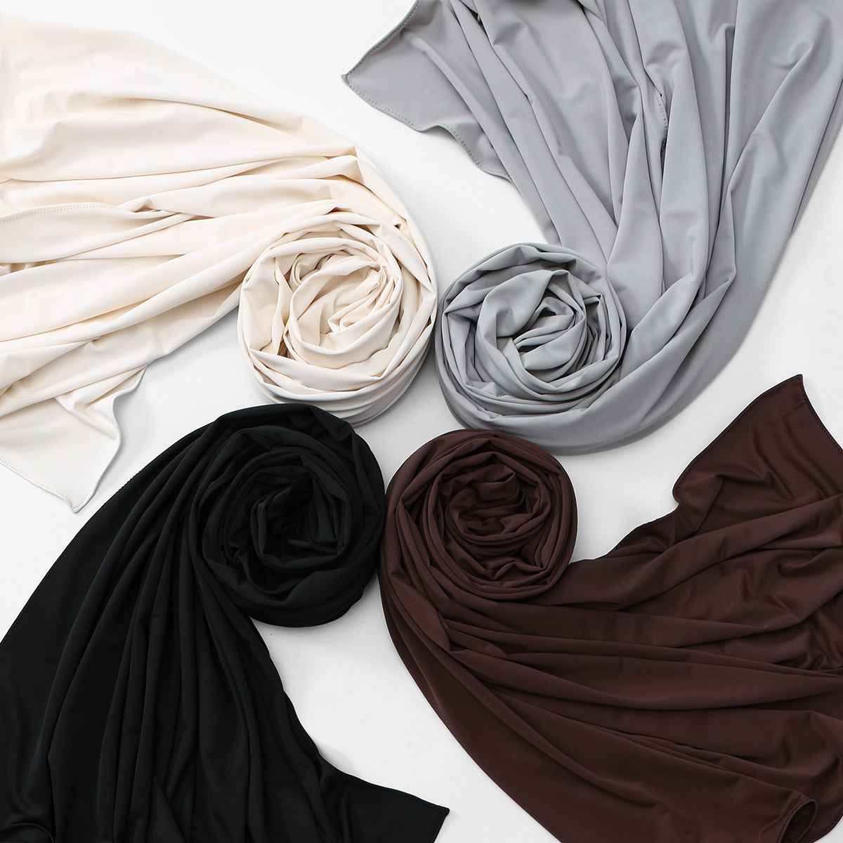 YW519  Summer Autumn Plain Mercerized Cotton Sun Protection Hijab