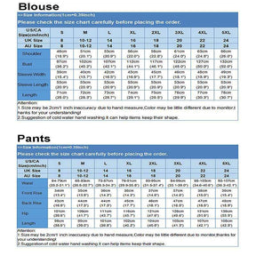 136  Women's Long Sleeve Shirt & Loose Pants Two-Piece Set for Autumn