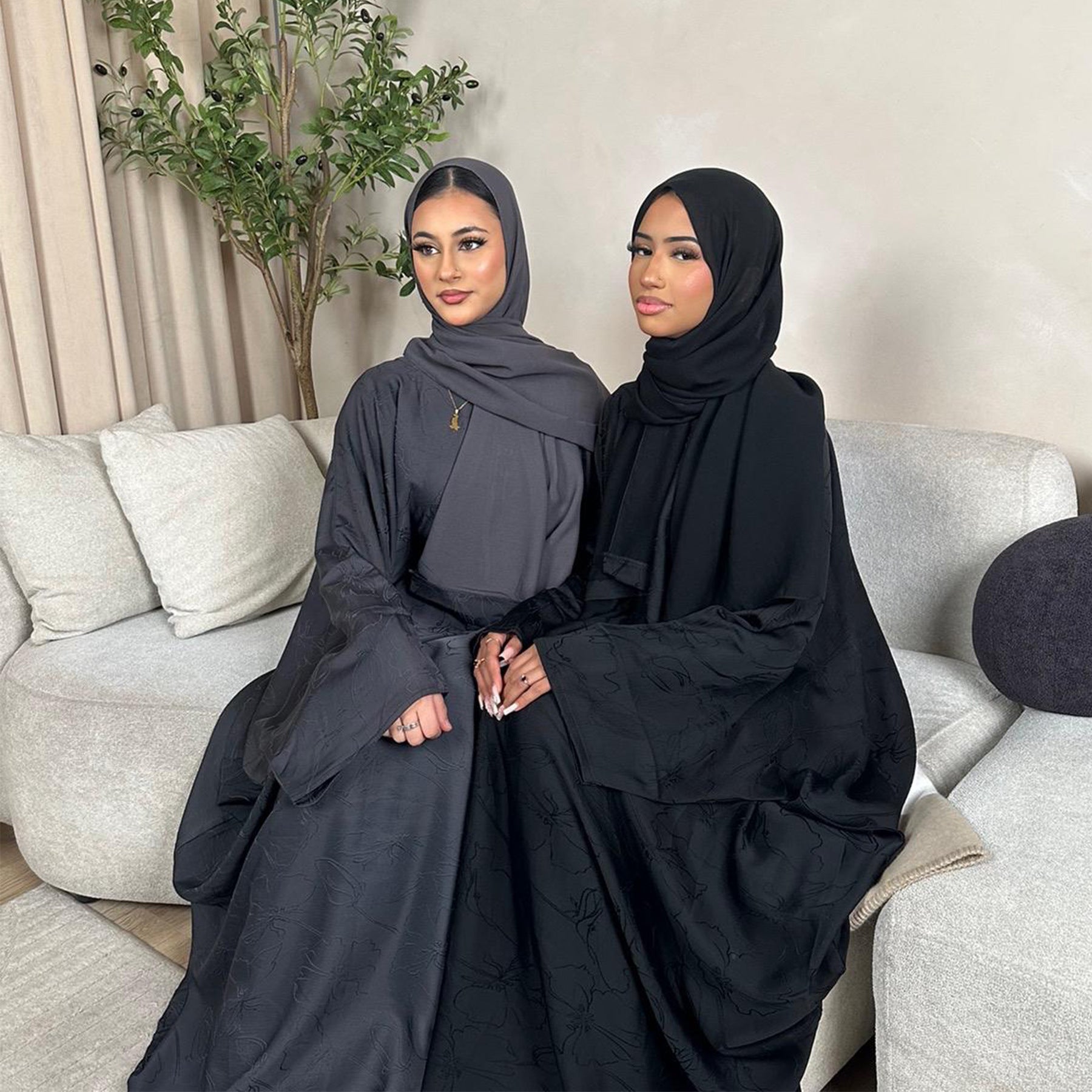 LRDB005   （abaya+hijab)Fashion jacquard dress
