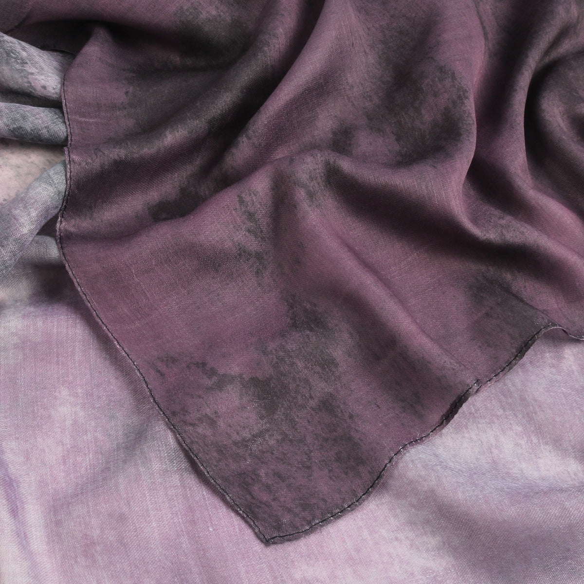 WJ001  Printed Tie-Dye Polyester Long Hijab