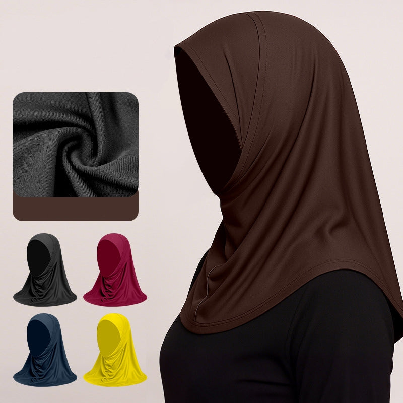 GT002 Solid color high elastic hijab cap