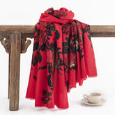 FH23-5101 plants flowers red winter scarf