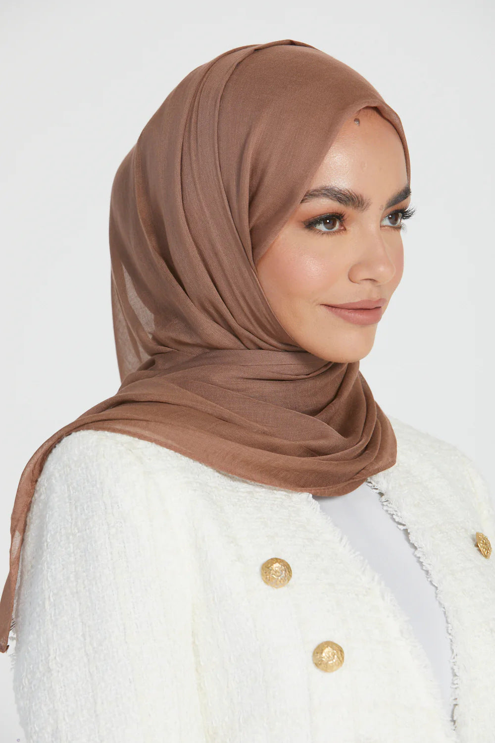 HY006  70X180CM 35COLRO  Thin Single Needle Modal hijab  +  jersery Knitted Hat cap