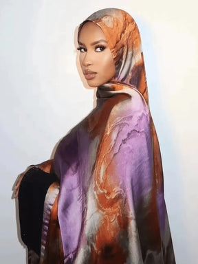 MYM35 Modal trendy tie-dye style scarf/hijab