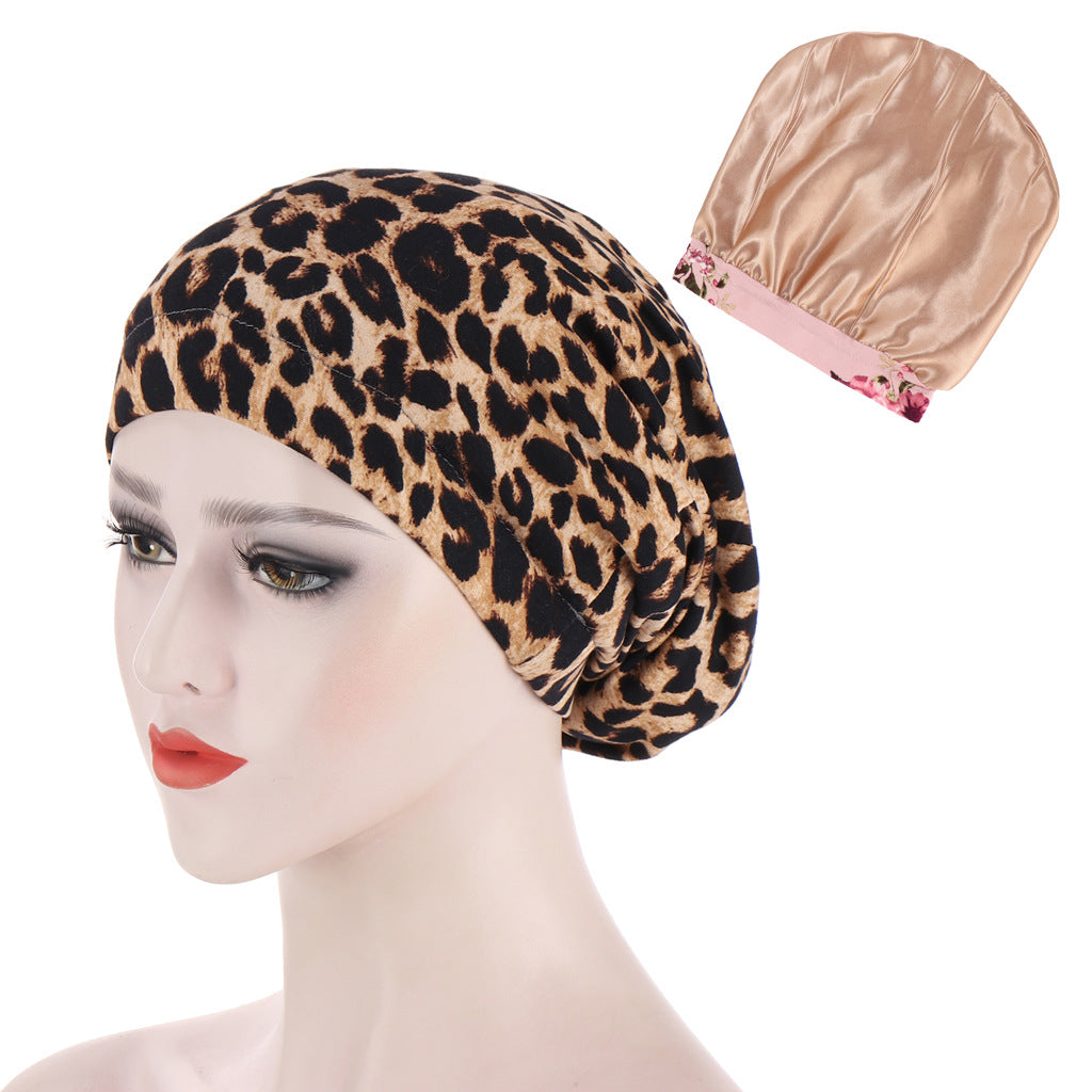 TJM-印花色丁 printed hijab turban hat