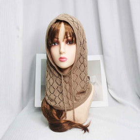 XLT001  Lightweight Hollow-out Pattern Woolen Jersey Cap