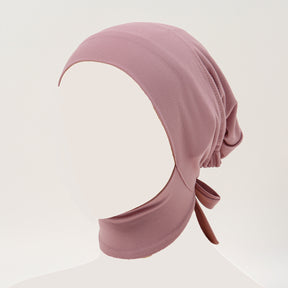 MSL049   Cross-border sales of new multi-colored milk silk elastic neck hat women in the Middle East Malaya Indonesia popular solid color small hat