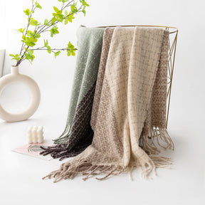 FH24-5774 Soft Vintage Tassel Scarf