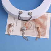 DJ002  Flat Round Strong Magnet + Chain Magnetic Clasp